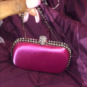 pink prom purse
